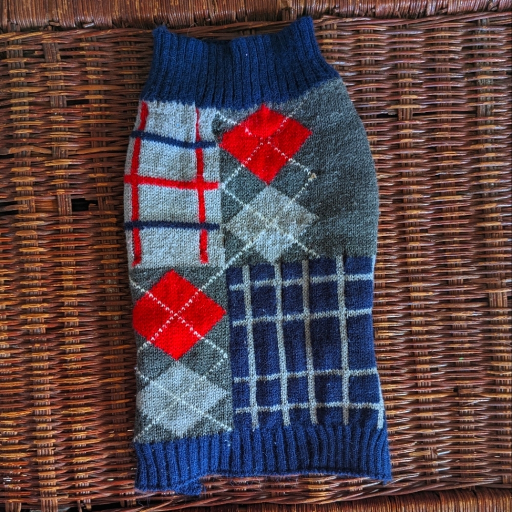 🐶 Argyle Dog Sweater Winter Clothes Holiday Simply Wag Small